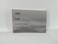 2018 Chevrolet Cruze Owners Manual Book Guide OEM Used Auto Parts - Oemusedautoparts1.com