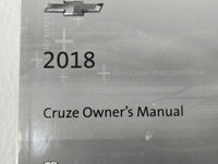 2018 Chevrolet Cruze Owners Manual Book Guide OEM Used Auto Parts - Oemusedautoparts1.com