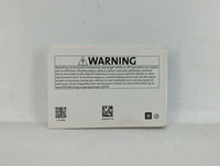 2018 Chevrolet Cruze Owners Manual Book Guide OEM Used Auto Parts - Oemusedautoparts1.com