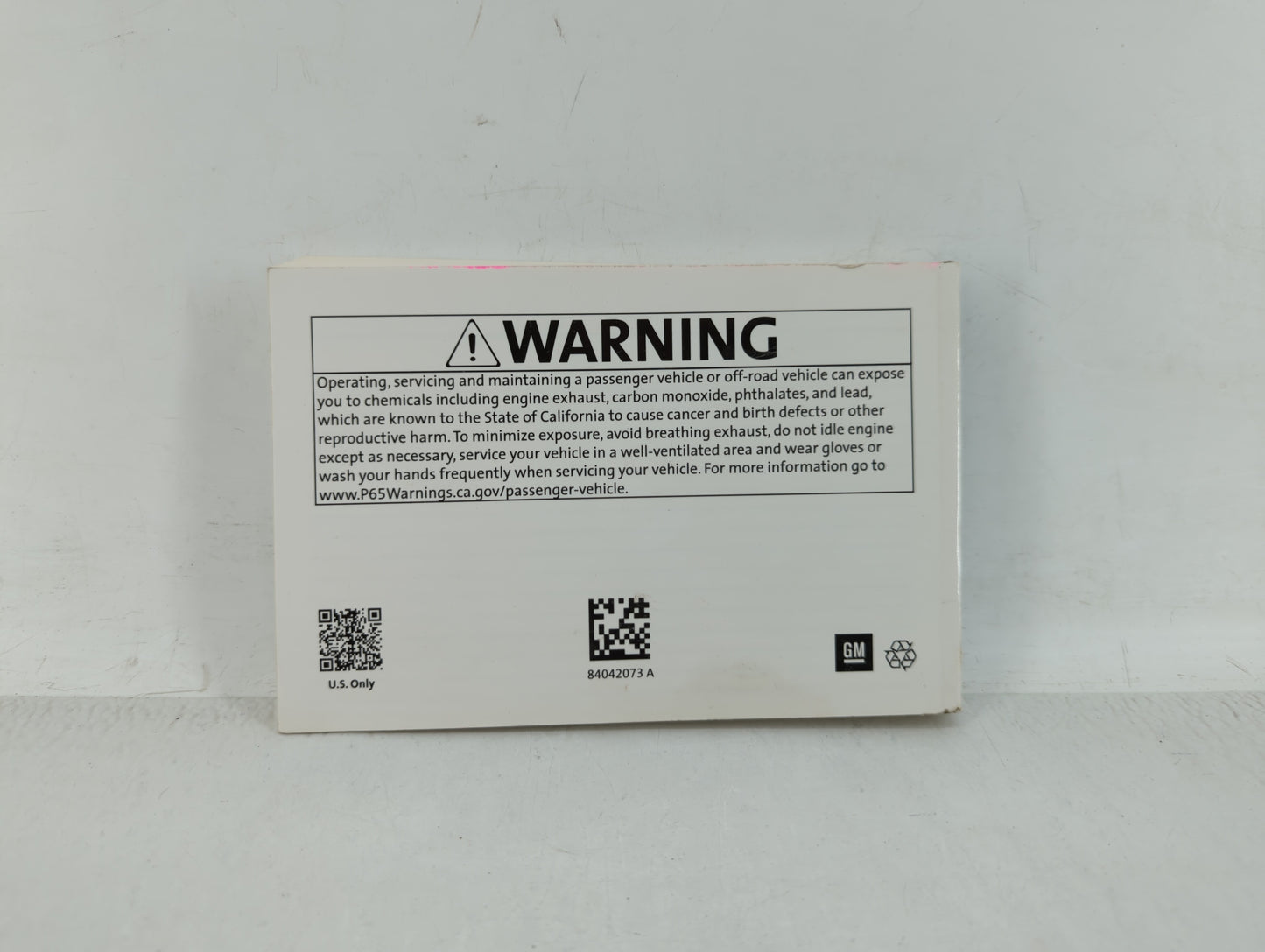 2018 Chevrolet Cruze Owners Manual Book Guide OEM Used Auto Parts - Oemusedautoparts1.com