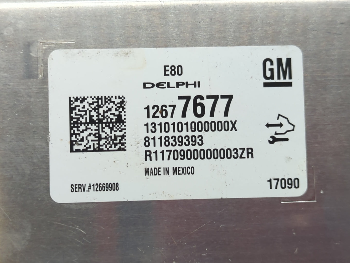 2017-2019 Chevrolet Cruze PCM Engine Control Computer ECU ECM PCU OEM P/N:12669908 12677677 Fits OEM Used Auto Parts - Oemus