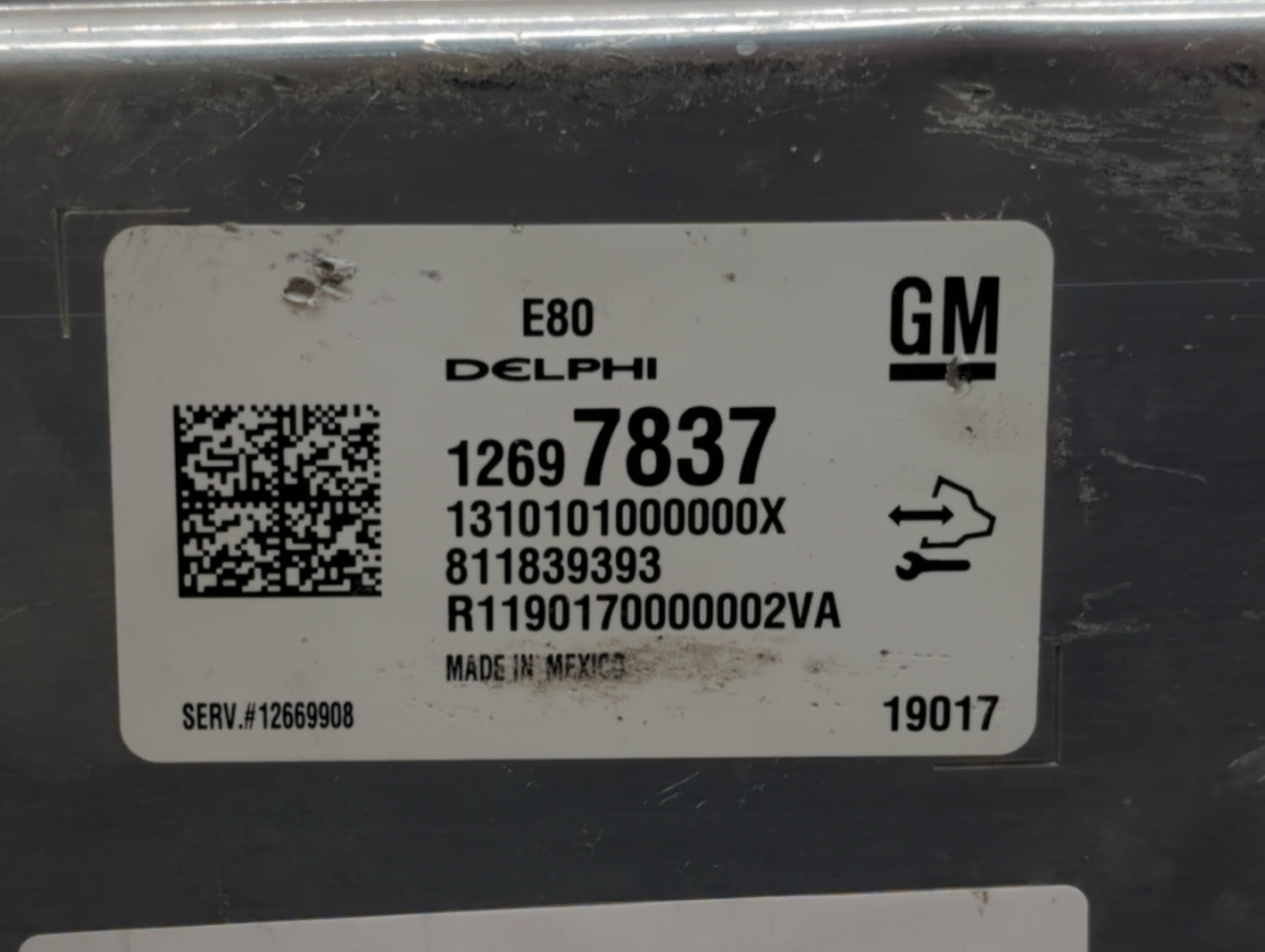 2017-2019 Chevrolet Cruze PCM Engine Control Computer ECU ECM PCU OEM P/N:12669908 12697837 Fits OEM Used Auto Parts - Oemus