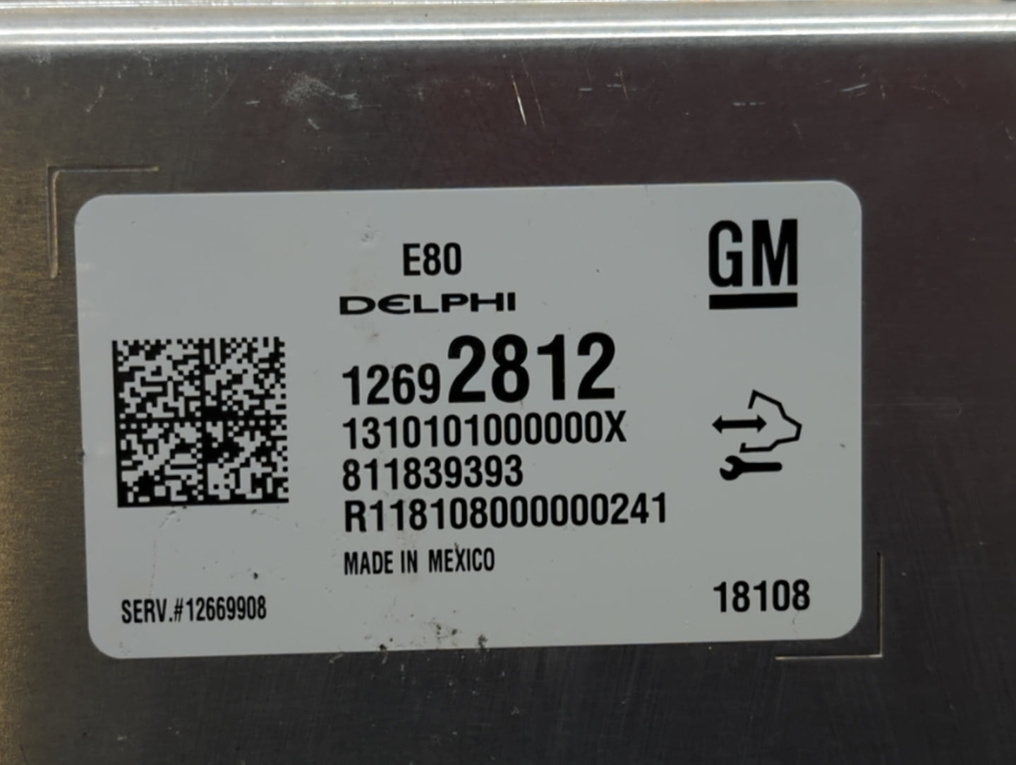 2017-2019 Chevrolet Cruze PCM Engine Control Computer ECU ECM PCU OEM P/N:12697837 12669908 Fits OEM Used Auto Parts - Oemus