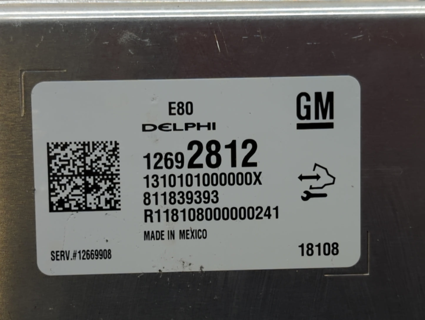 2017-2019 Chevrolet Cruze PCM Engine Control Computer ECU ECM PCU OEM P/N:12697837 12669908 Fits OEM Used Auto Parts - Oemus