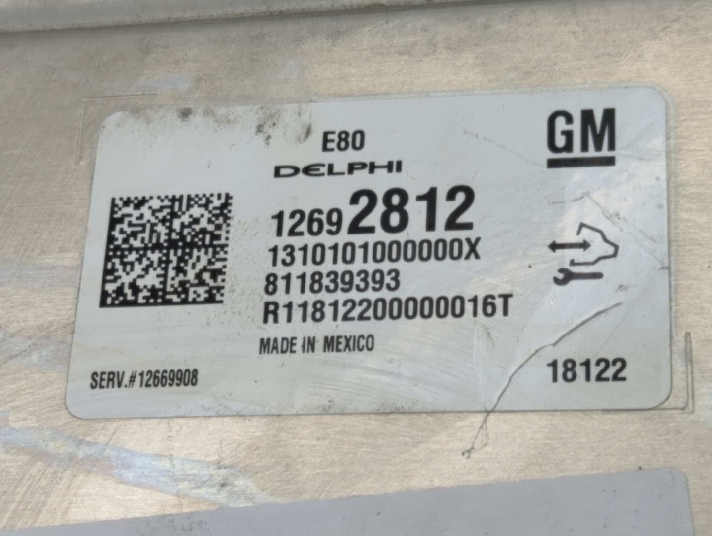 2017-2019 Chevrolet Cruze PCM Engine Control Computer ECU ECM PCU OEM P/N:12692812 12681528 Fits OEM Used Auto Parts - Oemus