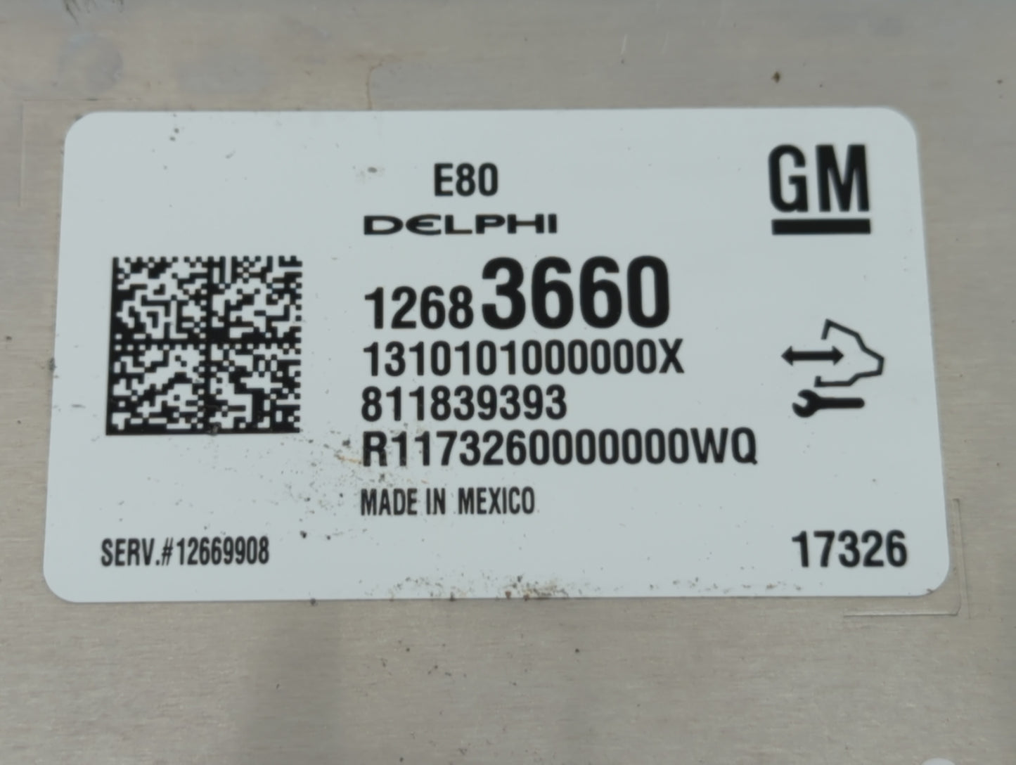 2017-2019 Chevrolet Cruze PCM Engine Control Computer ECU ECM PCU OEM P/N:12691559 12694511 Fits OEM Used Auto Parts - Oemus