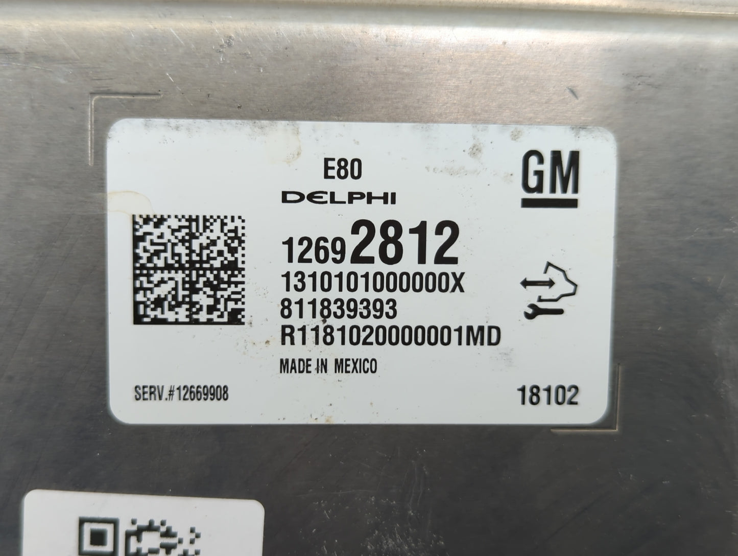 2017-2019 Chevrolet Cruze PCM Engine Control Computer ECU ECM PCU OEM P/N:12669908 12692812 Fits OEM Used Auto Parts - Oemus