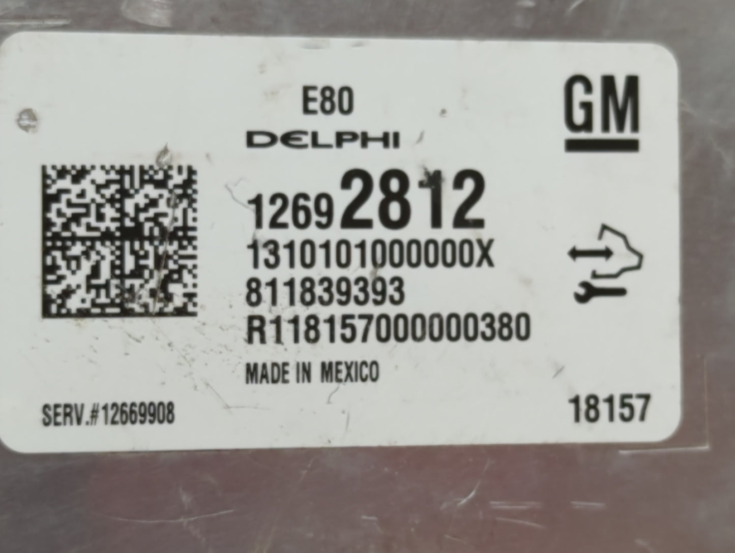 2017-2019 Chevrolet Cruze PCM Engine Control Computer ECU ECM PCU OEM P/N:12669908 12692812 Fits OEM Used Auto Parts - Oemus