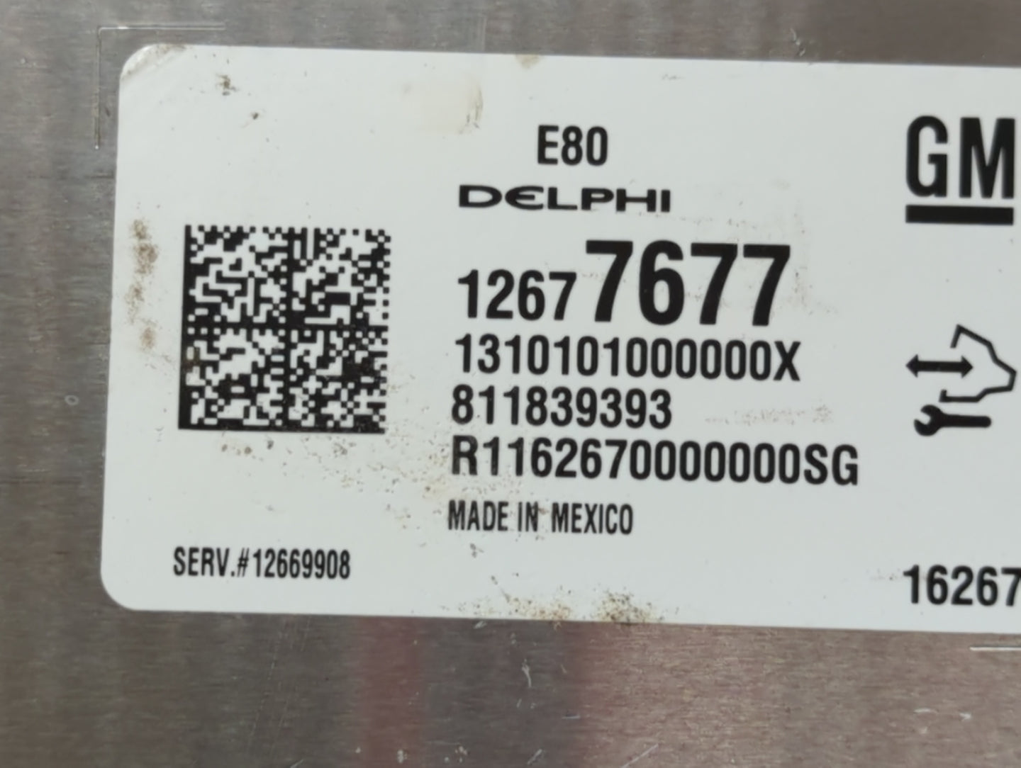 2017-2019 Chevrolet Cruze PCM Engine Control Computer ECU ECM PCU OEM P/N:12669908 12677677 Fits OEM Used Auto Parts - Oemus