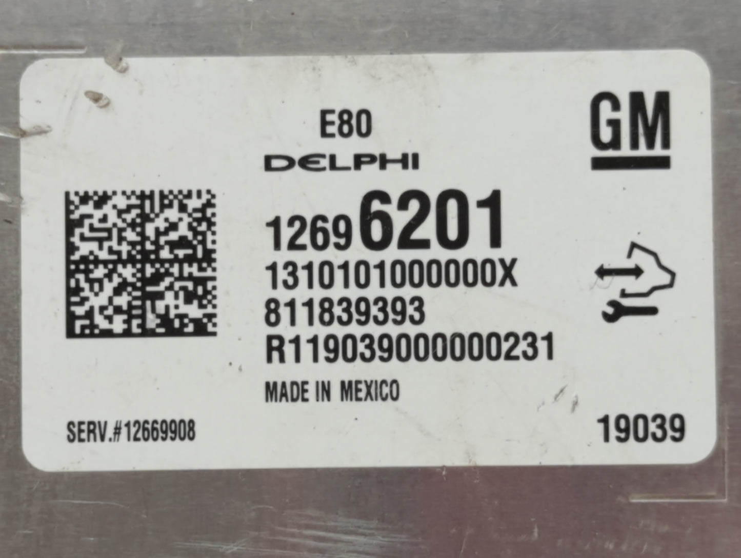 2017-2019 Chevrolet Cruze PCM Engine Control Computer ECU ECM PCU OEM P/N:12669908 12696201 Fits OEM Used Auto Parts - Oemus