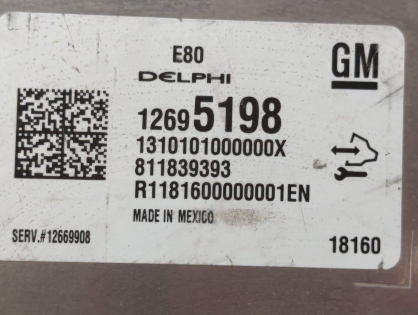2017-2019 Chevrolet Cruze PCM Engine Control Computer ECU ECM PCU OEM P/N:12669908 12695198 Fits OEM Used Auto Parts - Oemus