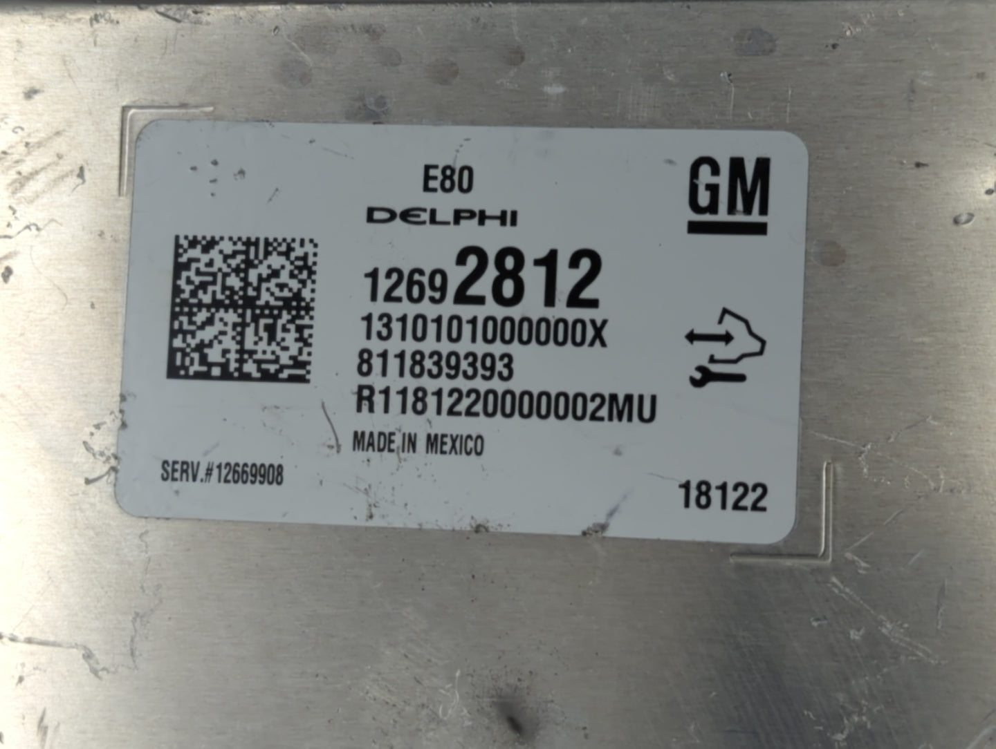2017-2019 Chevrolet Cruze PCM Engine Control Computer ECU ECM PCU OEM P/N:12669908 12692812 Fits OEM Used Auto Parts - Oemus