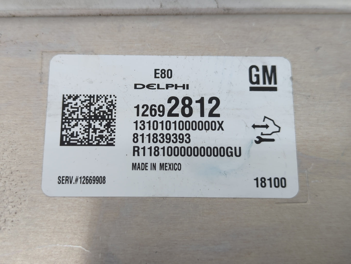 2017-2019 Chevrolet Cruze PCM Engine Control Computer ECU ECM PCU OEM P/N:12669908 12692812 Fits OEM Used Auto Parts - Oemus