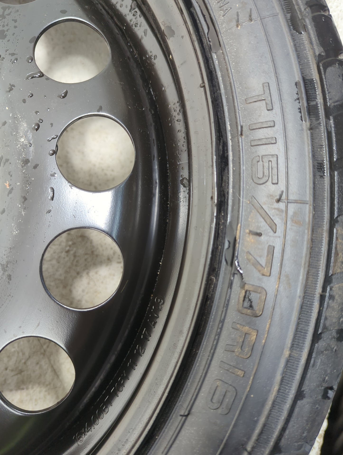 2016-2019 Chevrolet Cruze Spare Donut Tire Wheel Rim Oem 5000750 - Oemusedautoparts1.com