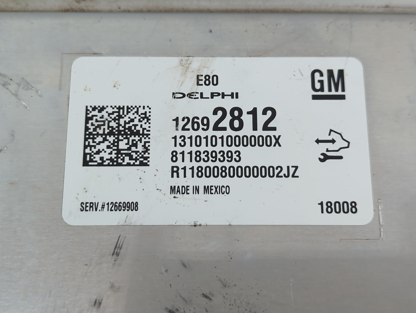 2017-2019 Chevrolet Cruze PCM Engine Control Computer ECU ECM PCU OEM P/N:12692812 Fits Fits 2017 2018 2019 2020 2021 2022 O