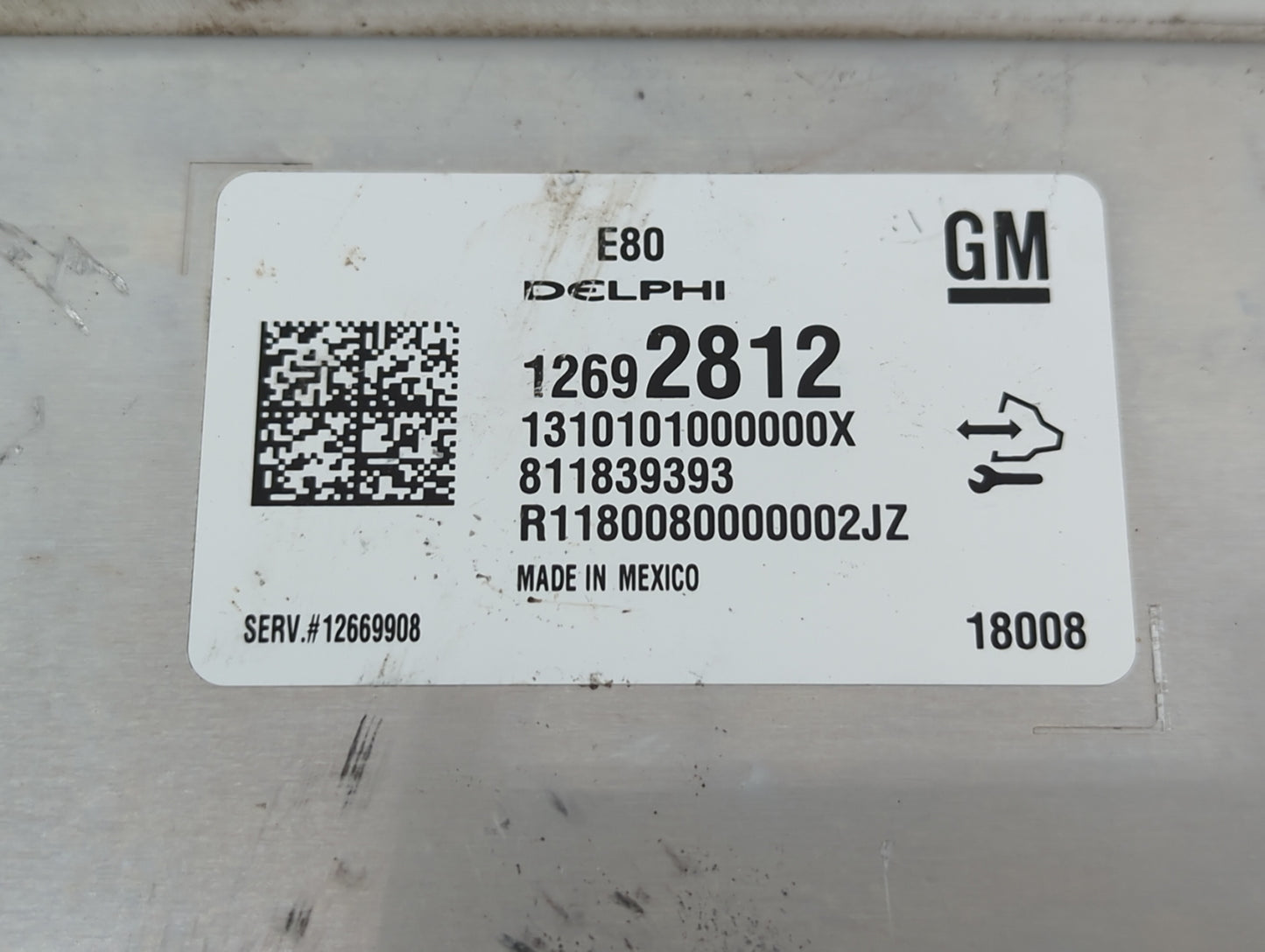 2017-2019 Chevrolet Cruze PCM Engine Control Computer ECU ECM PCU OEM P/N:12692812 Fits Fits 2017 2018 2019 2020 2021 2022 O