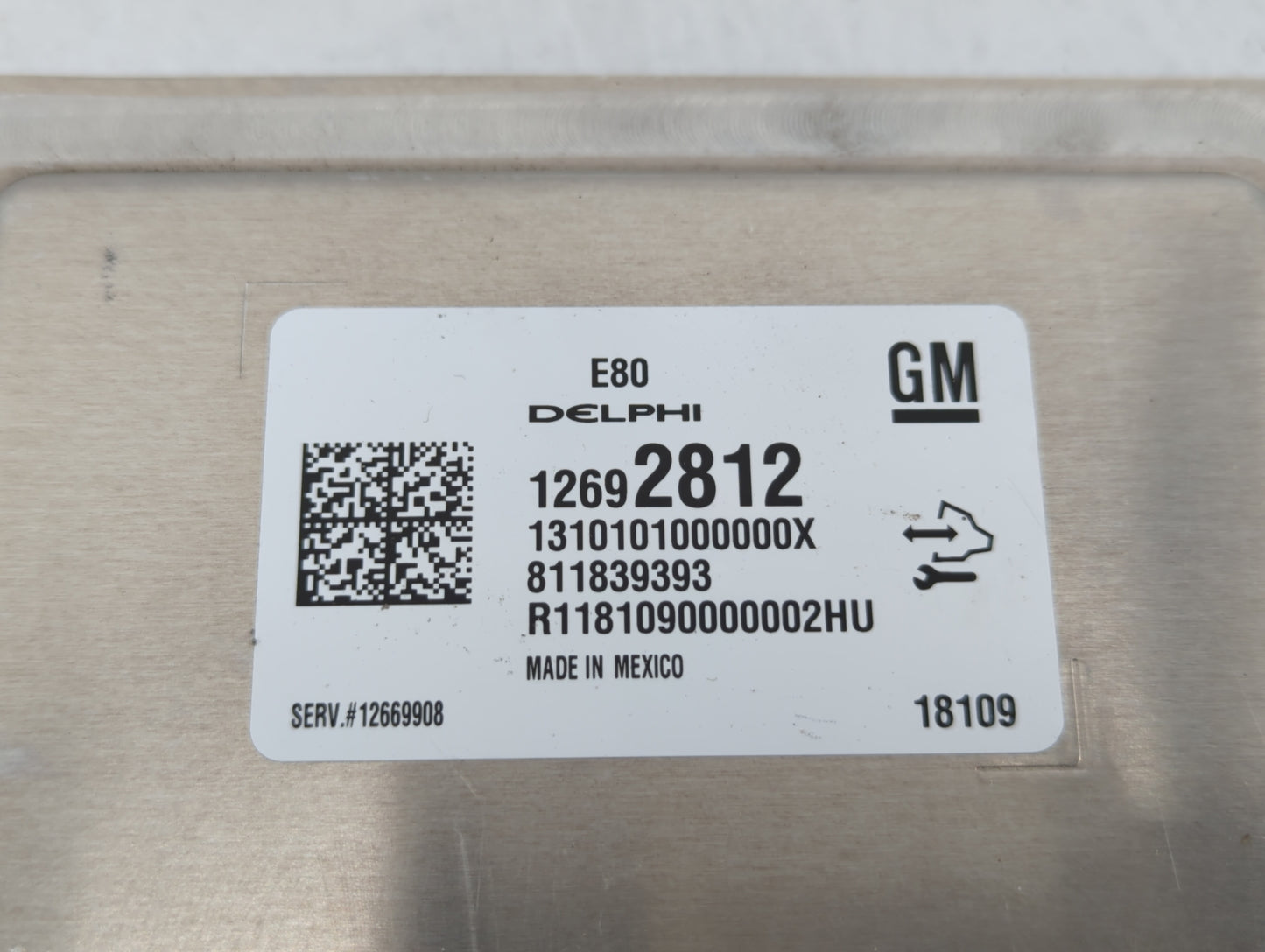 2017-2019 Chevrolet Cruze PCM Engine Control Computer ECU ECM PCU OEM P/N:12692812 Fits Fits 2017 2018 2019 2020 2021 2022 O
