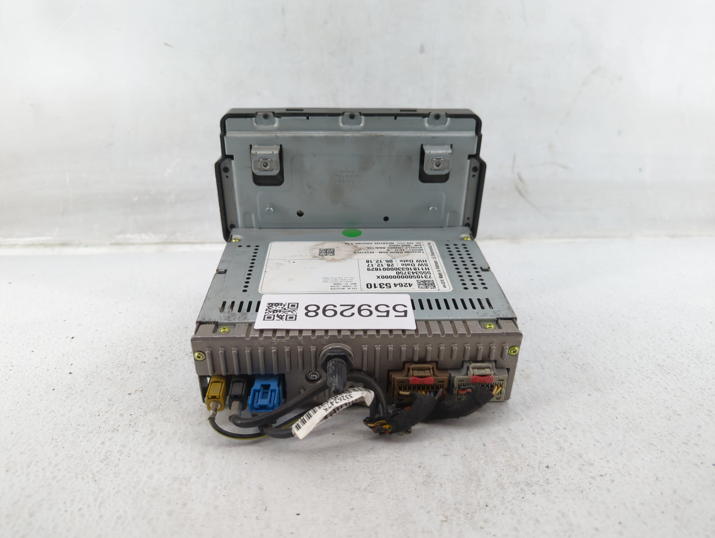 2018-2018 Chevrolet Cruze Am Fm Cd Player Radio Receiver - Oemusedautoparts1.com