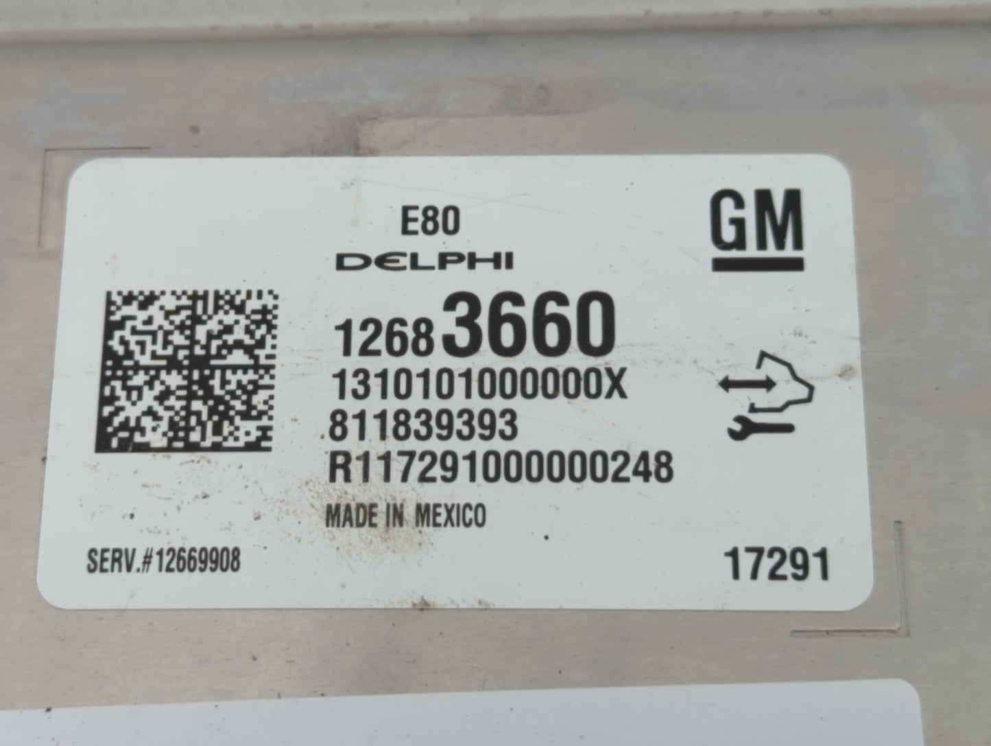 2017-2019 Chevrolet Cruze PCM Engine Control Computer ECU ECM PCU OEM P/N:12683660 Fits Fits 2017 2018 2019 2020 2021 2022 O