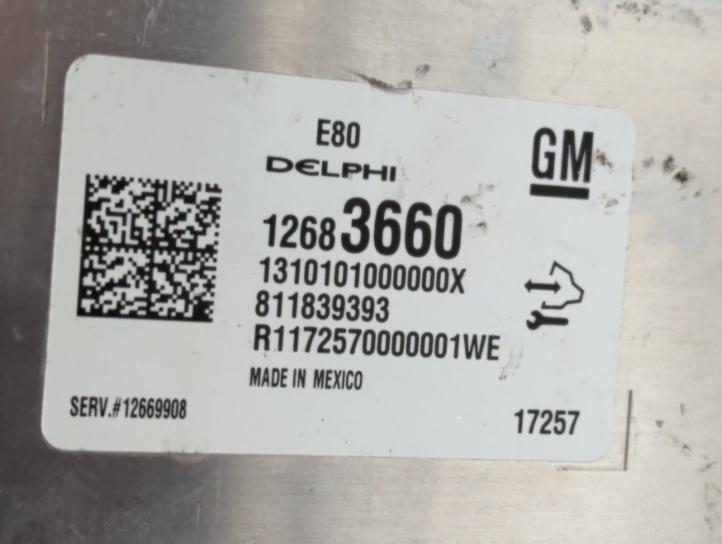 2017-2019 Chevrolet Cruze PCM Engine Control Computer ECU ECM PCU OEM P/N:12683660 Fits Fits 2017 2018 2019 2020 2021 2022 O