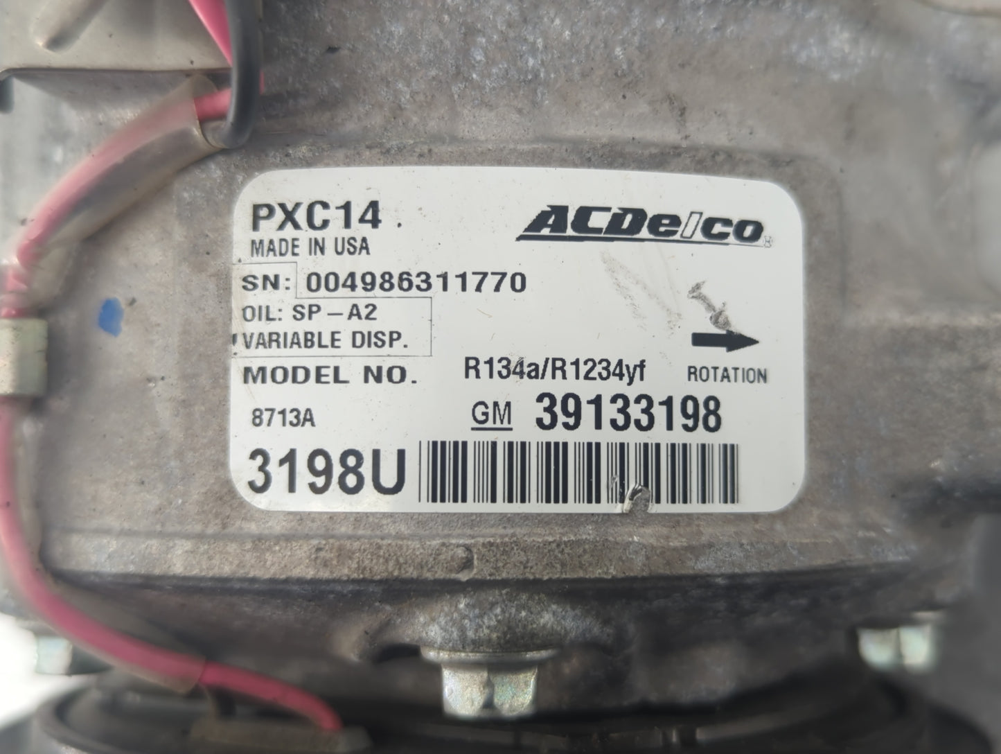 2018-2018 Chevrolet Cruze Air Conditioning A/c Ac Compressor Oem - Oemusedautoparts1.com
