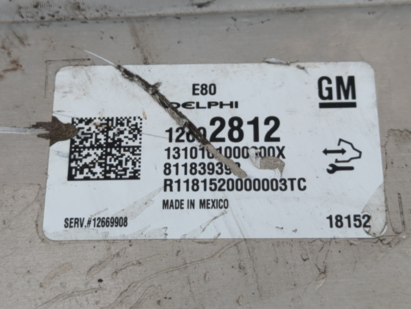 2017-2019 Chevrolet Cruze PCM Engine Control Computer ECU ECM PCU OEM P/N:12092812 Fits Fits 2017 2018 2019 2020 2021 2022 O