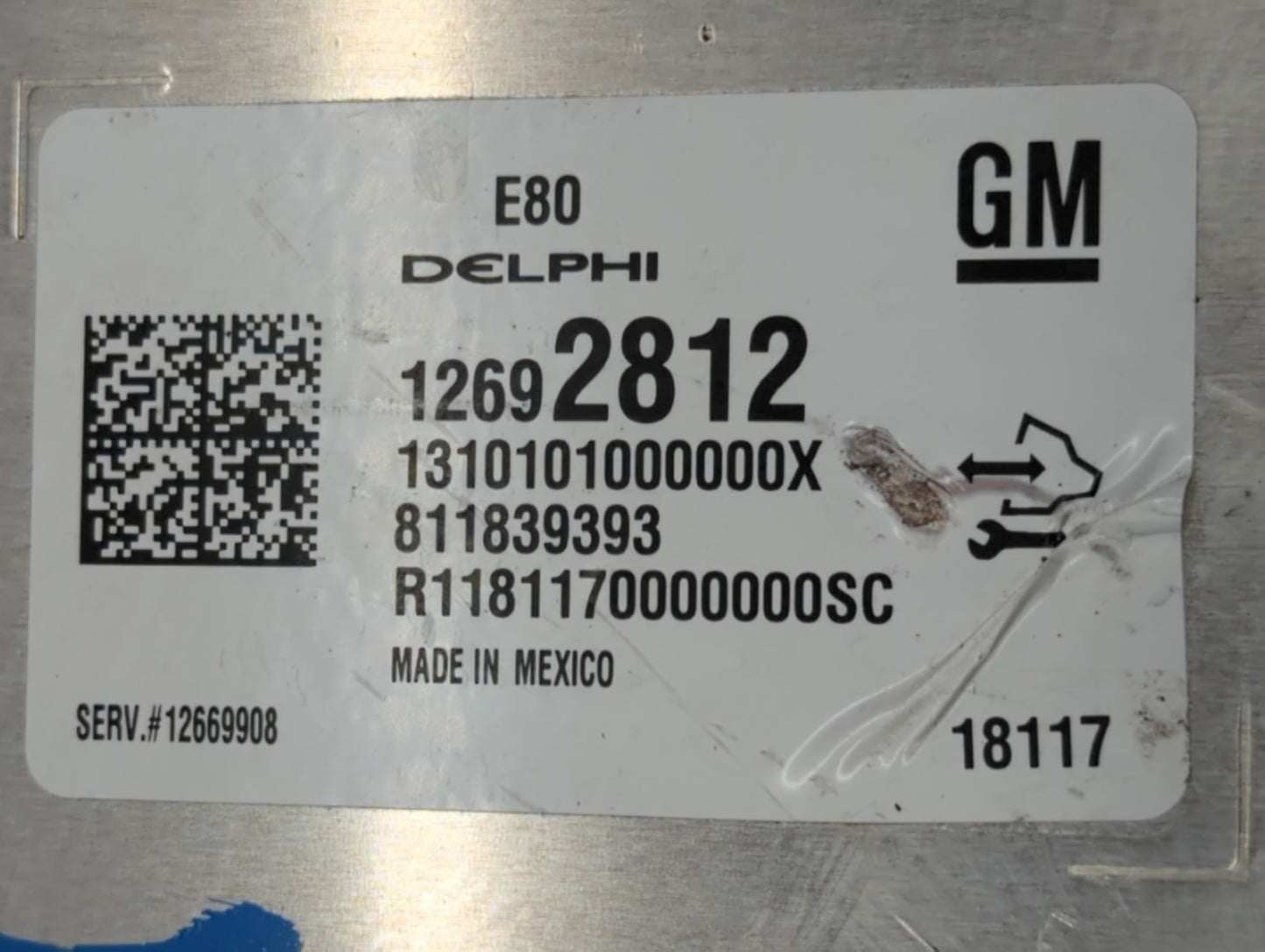 2017-2019 Chevrolet Cruze PCM Engine Control Computer ECU ECM PCU OEM P/N:12692812 Fits Fits 2017 2018 2019 2020 2021 2022 O