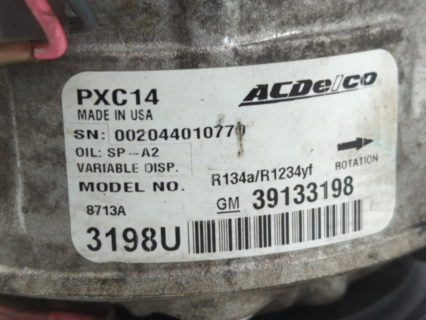 2018-2018 Chevrolet Cruze Air Conditioning A/c Ac Compressor Oem - Oemusedautoparts1.com