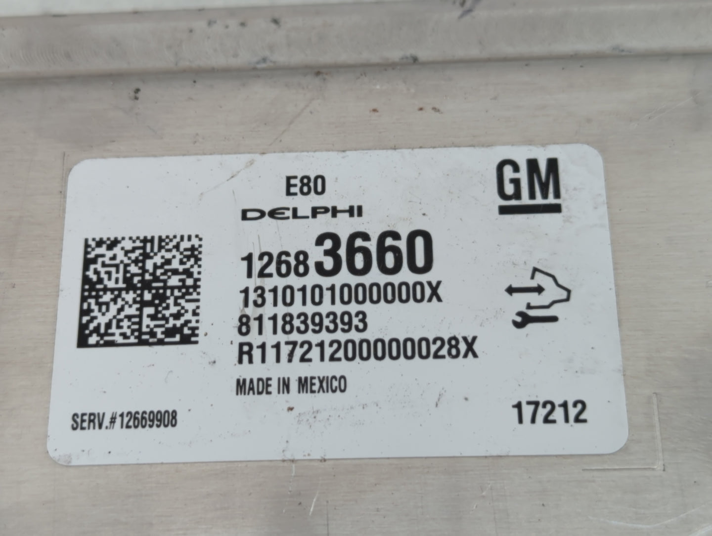 2017-2019 Chevrolet Cruze PCM Engine Control Computer ECU ECM PCU OEM P/N:12677677 12692812 Fits OEM Used Auto Parts - Oemus