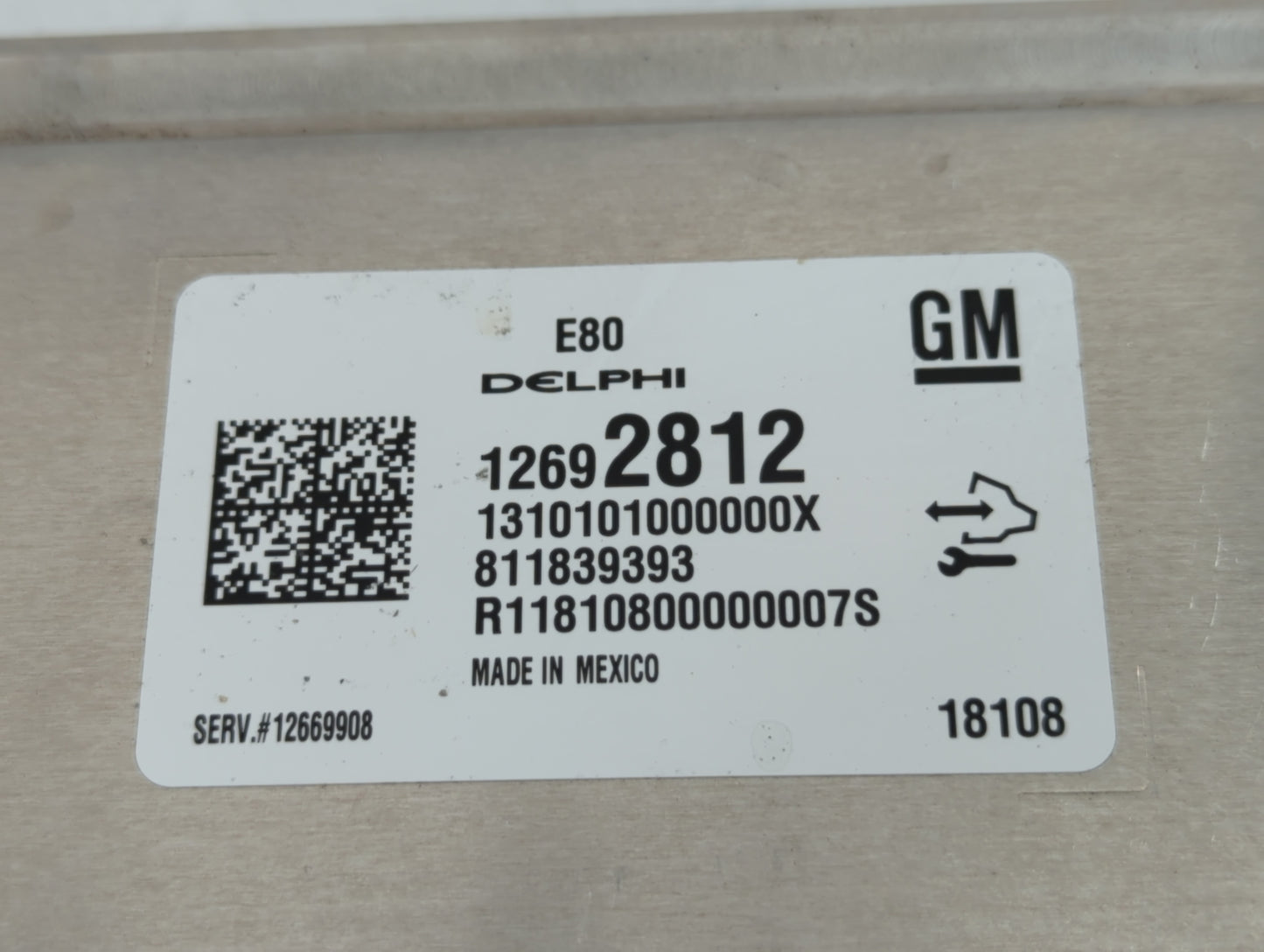 2017-2019 Chevrolet Cruze PCM Engine Control Computer ECU ECM PCU OEM P/N:12692812 Fits Fits 2017 2018 2019 2020 2021 2022 O