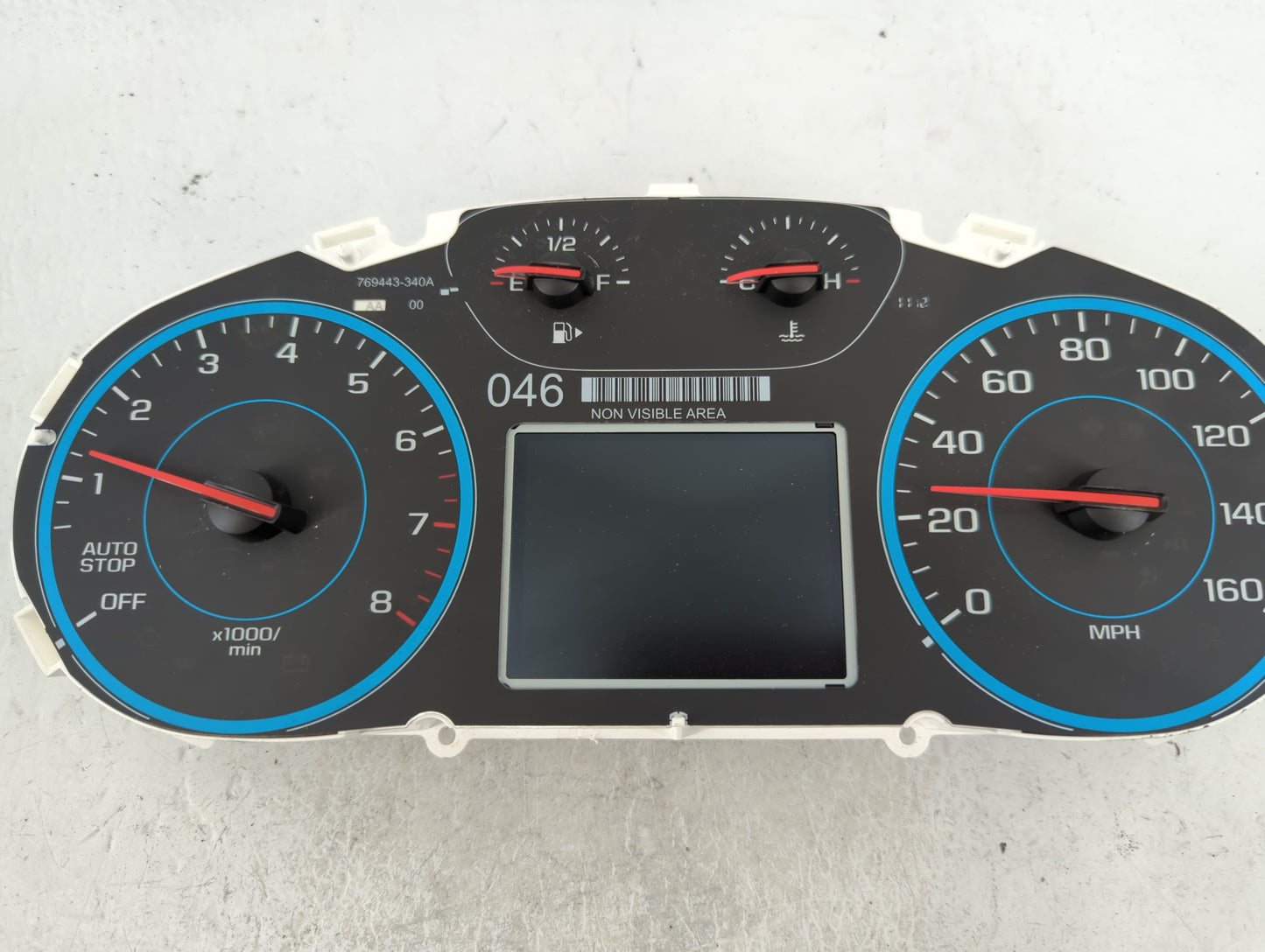 2018 Chevrolet Cruze Instrument Cluster Speedometer Gauges P/N:769167-430A Fits OEM Used Auto Parts - Oemusedautoparts1.com