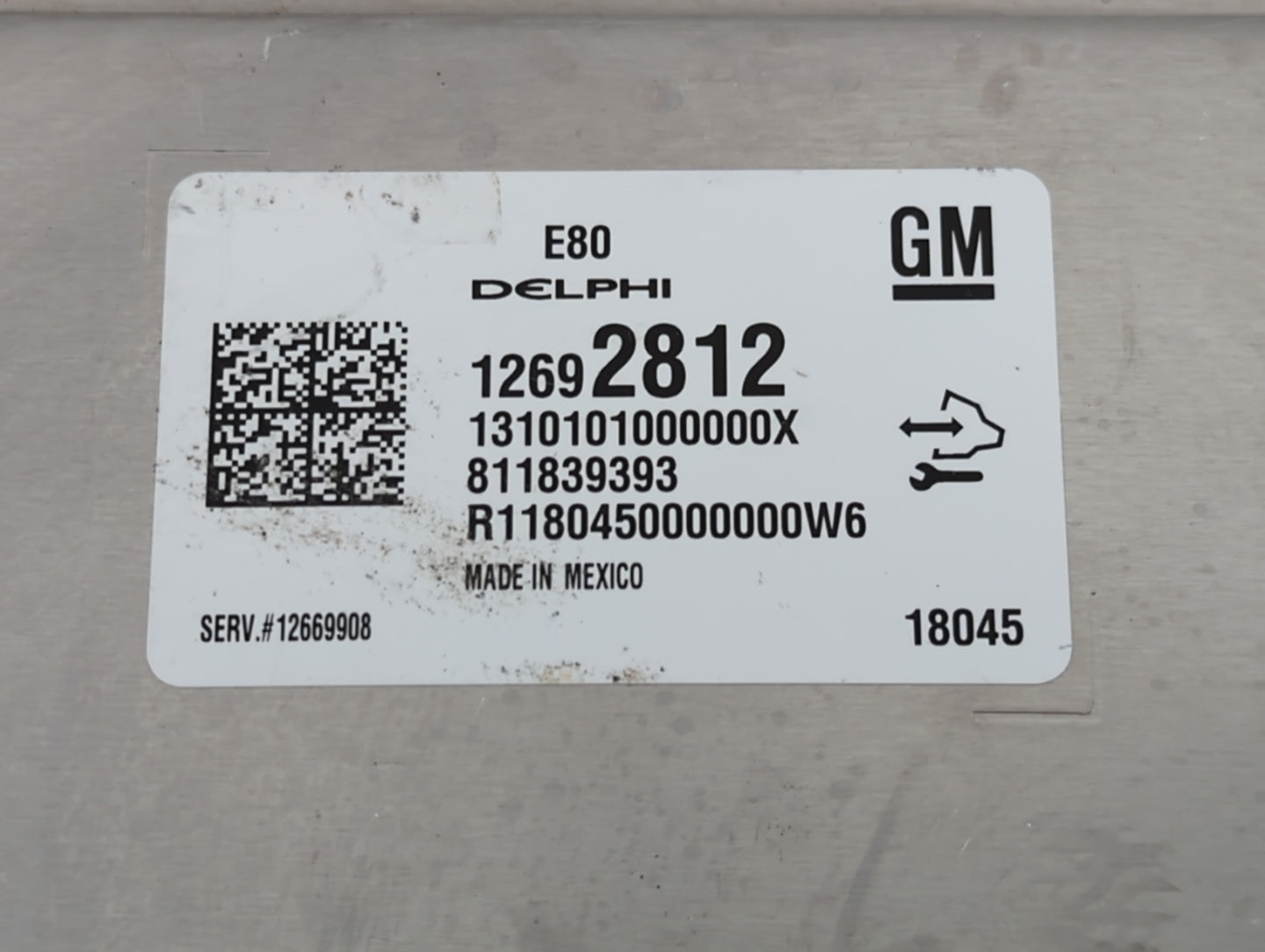 2017-2019 Chevrolet Cruze PCM Engine Control Computer ECU ECM PCU OEM P/N:12692812 Fits Fits 2017 2018 2019 2020 2021 2022 O