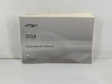 2018 Chevrolet Cruze Owners Manual Book Guide P/N:84042073 A OEM Used Auto Parts - Oemusedautoparts1.com