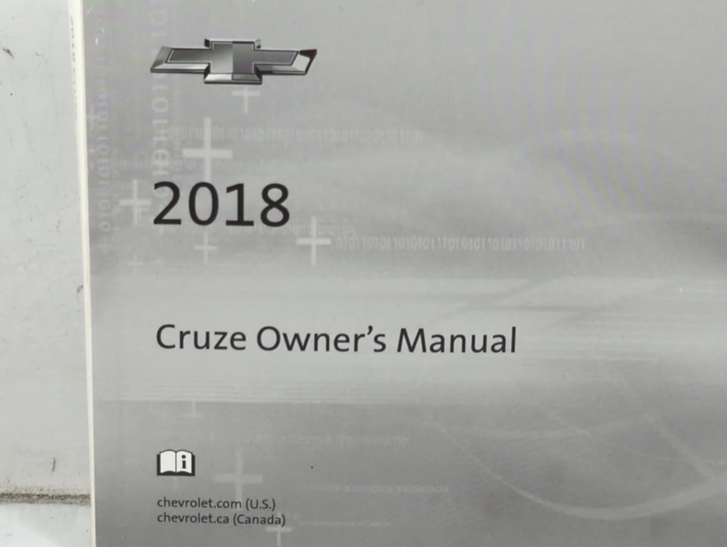 2018 Chevrolet Cruze Owners Manual Book Guide P/N:84042073 A OEM Used Auto Parts - Oemusedautoparts1.com