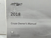 2018 Chevrolet Cruze Owners Manual Book Guide P/N:84042073 A OEM Used Auto Parts - Oemusedautoparts1.com