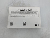 2018 Chevrolet Cruze Owners Manual Book Guide P/N:84042073 A OEM Used Auto Parts - Oemusedautoparts1.com