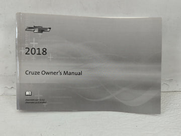 2018 Chevrolet Cruze Owners Manual Book Guide P/N:84042073 A OEM Used Auto Parts - Oemusedautoparts1.com