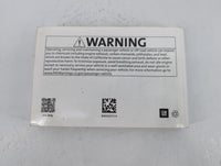 2018 Chevrolet Cruze Owners Manual Book Guide P/N:84042073 A OEM Used Auto Parts - Oemusedautoparts1.com