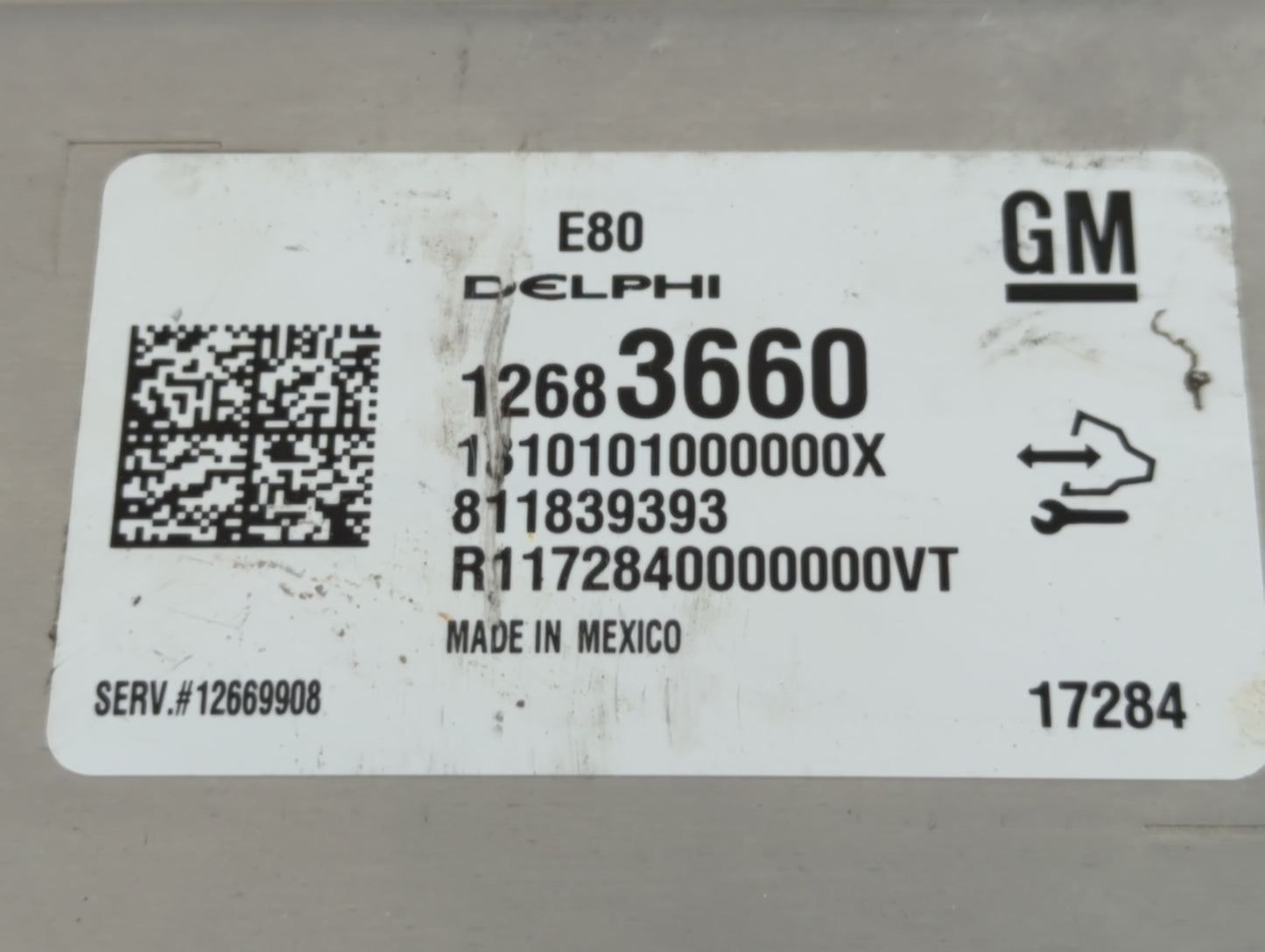 2017-2019 Chevrolet Cruze PCM Engine Control Computer ECU ECM PCU OEM P/N:12683660 Fits Fits 2017 2018 2019 2020 2021 2022 O
