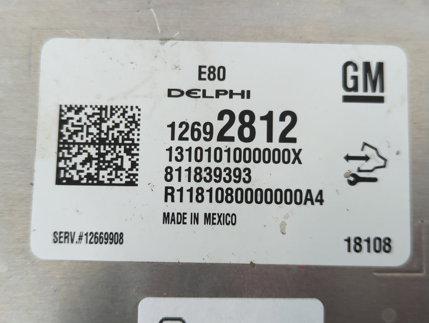 2017-2019 Chevrolet Cruze PCM Engine Control Computer ECU ECM PCU OEM P/N:12692812 Fits Fits 2017 2018 2019 2020 2021 2022 O