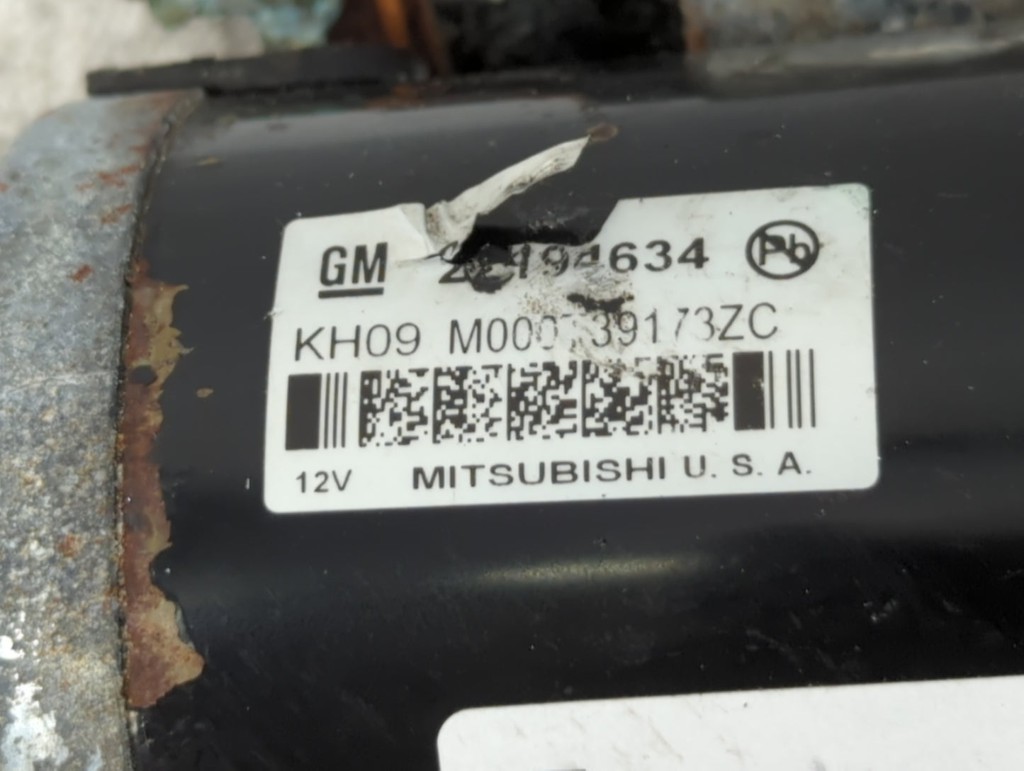 2016-2018 Chevrolet Cruze Car Starter Motor Solenoid OEM P/N:M000T39173ZC Fits Fits 2016 2018 OEM Used Auto Parts - Oemuseda