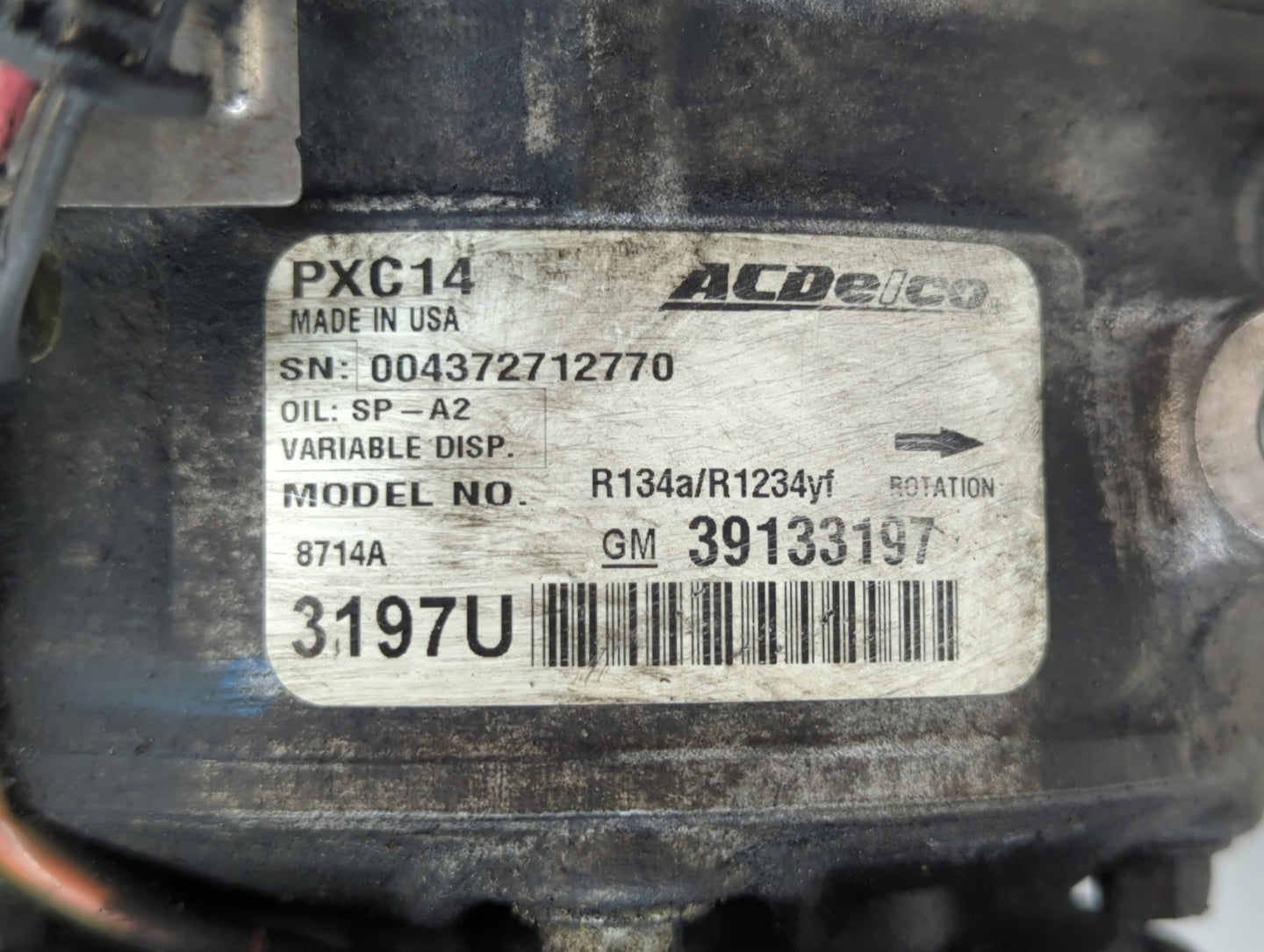 2016-2018 Chevrolet Cruze Air Conditioning A/c Ac Compressor Oem - Oemusedautoparts1.com
