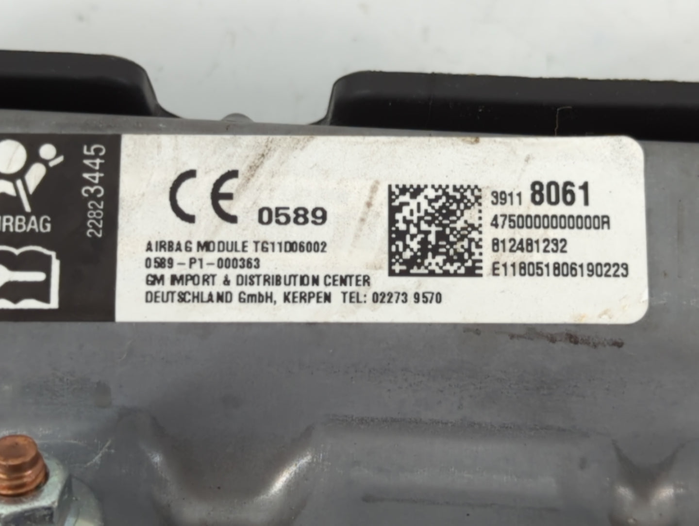 2018-2019 Chevrolet Cruze Passenger Curtain Air Bag Oem - Oemusedautoparts1.com