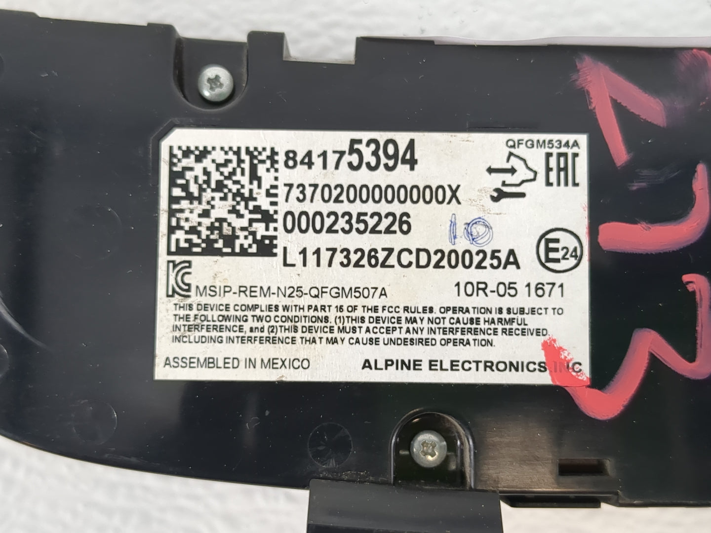 2018 Chevrolet Equinox Climate Control Module Temperature AC/Heater Replacement P/N:84175394 84175393 Fits OEM Used Auto Par