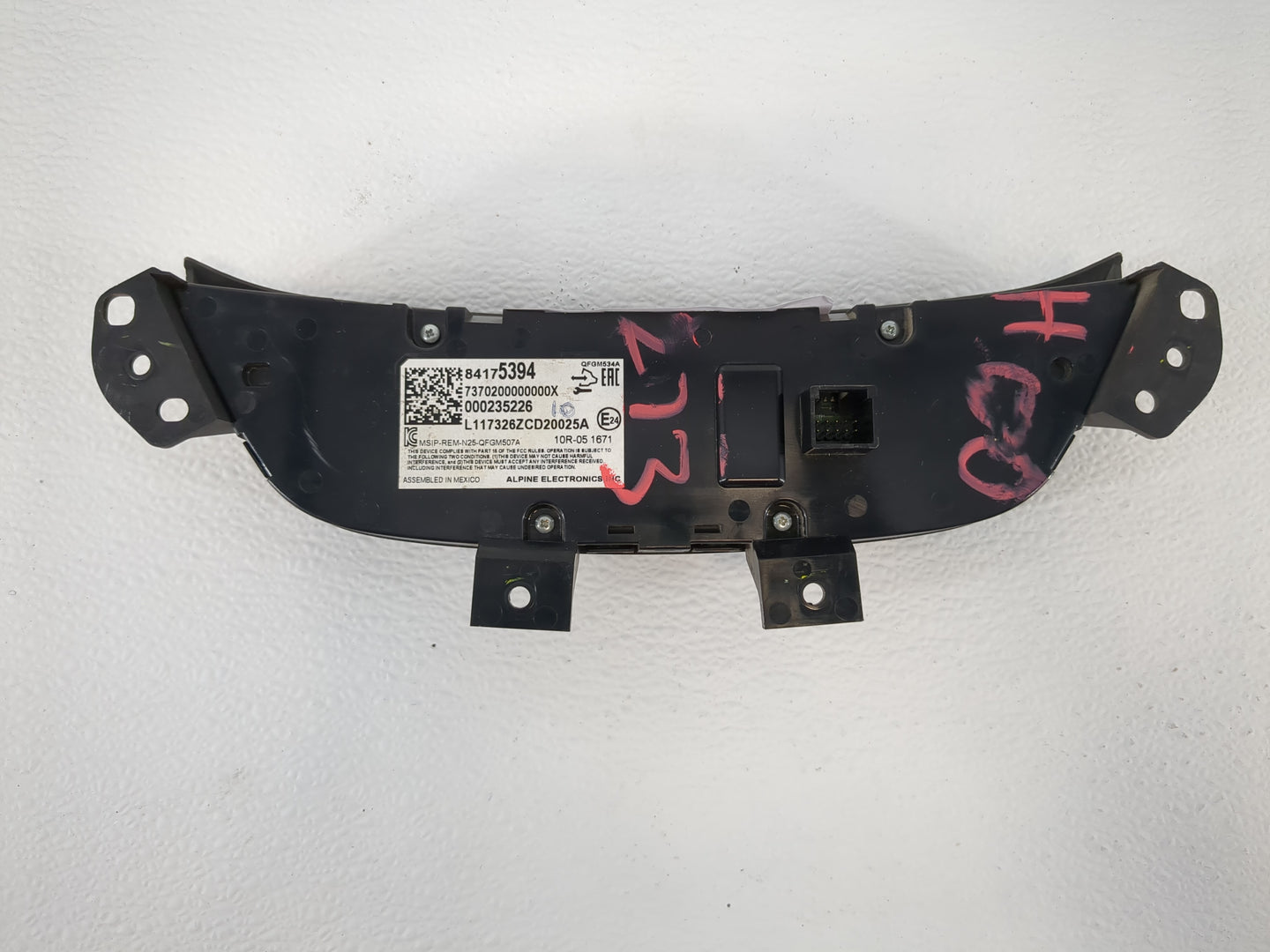 2018 Chevrolet Equinox Climate Control Module Temperature AC/Heater Replacement P/N:84175394 84175393 Fits OEM Used Auto Par