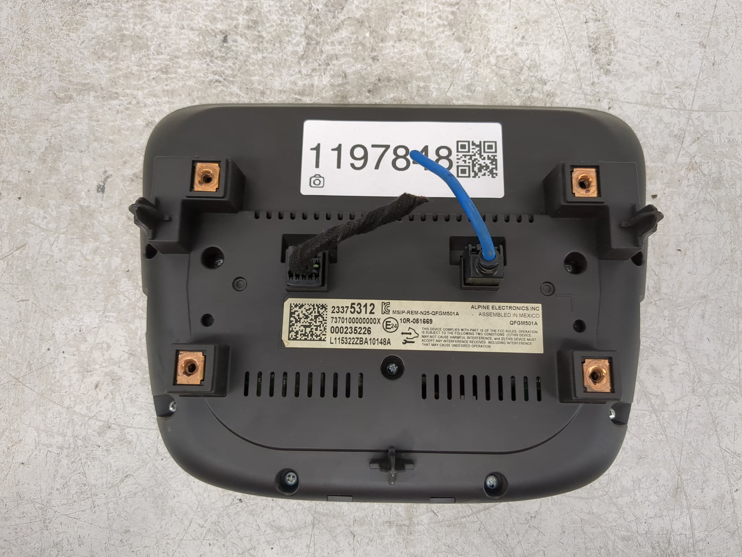 2018 Chevrolet Equinox Radio AM FM Cd Player Receiver Replacement P/N:23375312 Fits Fits 2017 2019 OEM Used Auto Parts - Oem