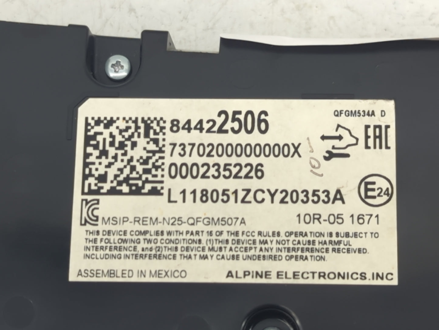 2018 Chevrolet Equinox Climate Control Module Temperature AC/Heater Replacement P/N:000235226 84422506 Fits OEM Used Auto Pa