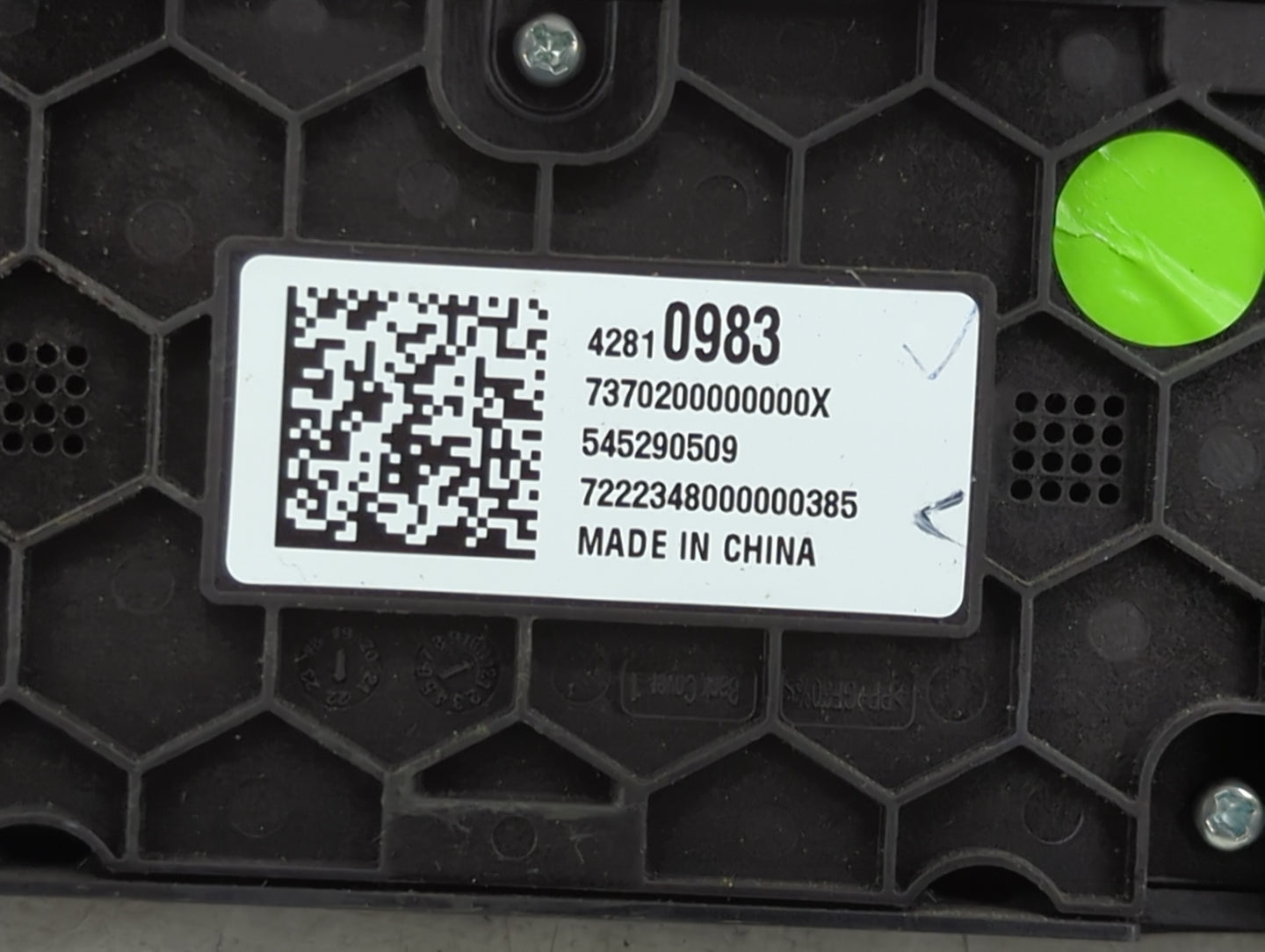 2018 Chevrolet Equinox Climate Control Module Temperature AC/Heater Replacement P/N:42810983 7370200000000X Fits OEM Used Au