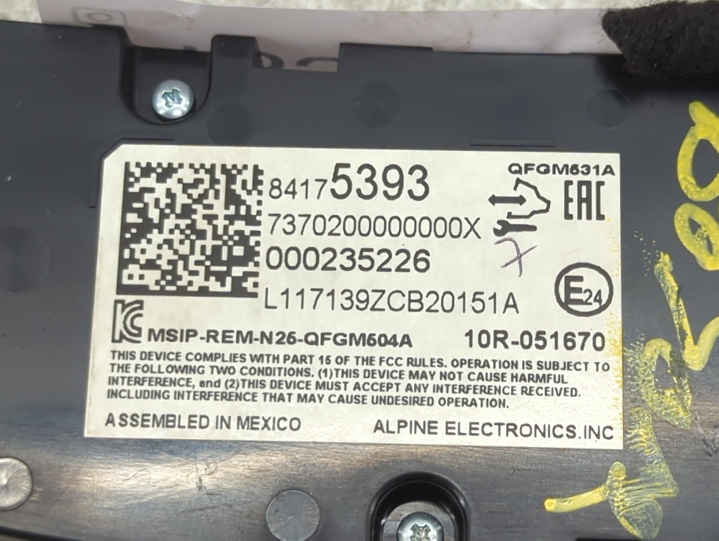2018 Chevrolet Equinox Climate Control Module Temperature AC/Heater Replacement P/N:84175393 7370200000000X, 000235226 Fits 