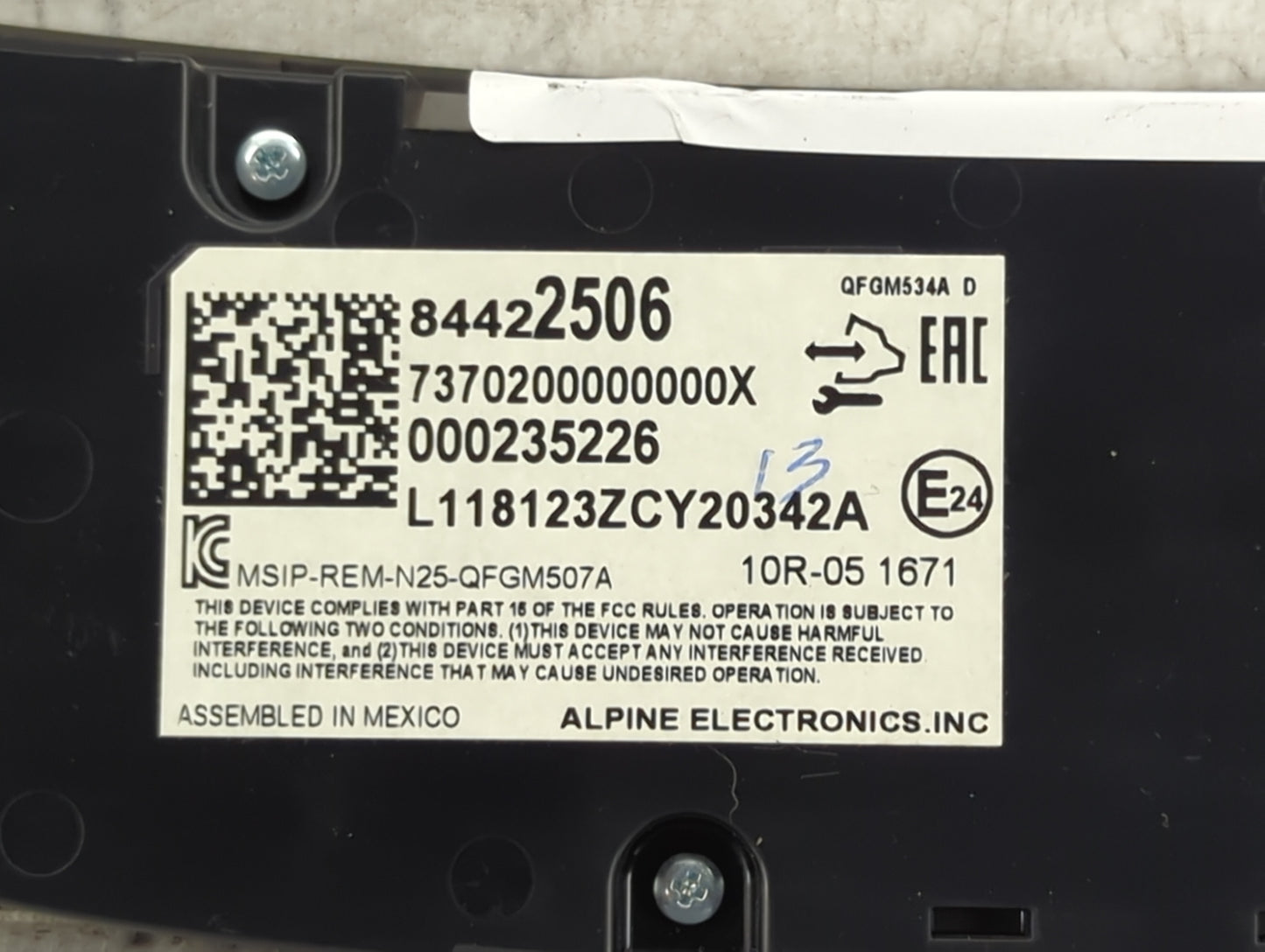 2018 Chevrolet Equinox Climate Control Module Temperature AC/Heater Replacement P/N:84422506 7370200000000X, 000235226 Fits 